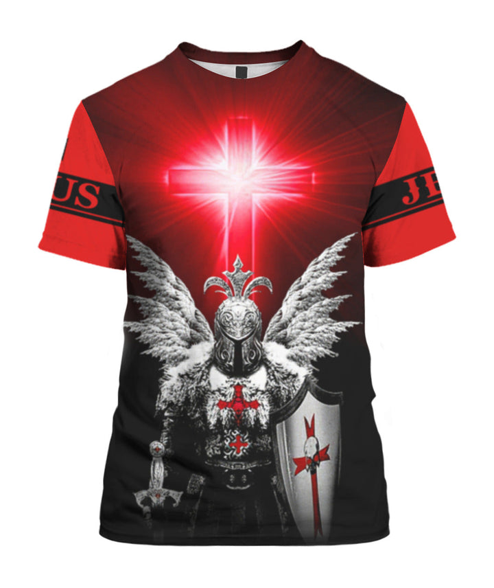 Jesus Is My Savior Knight Christian 3D All Over Print | For Men & Women | Adult | HP891-BehighStyle