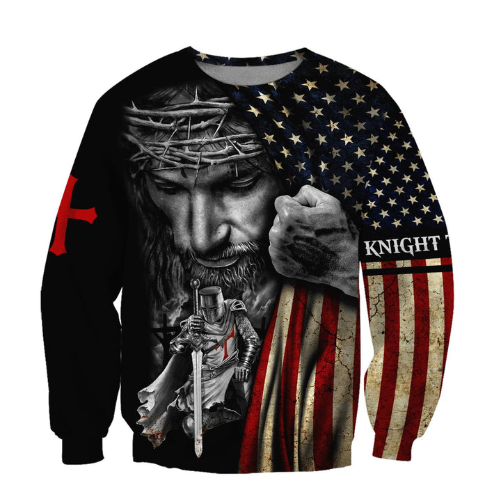 Jesus Knight Templar 3D All Over Print | For Men & Women | Adult | HT3407-BehighStyle