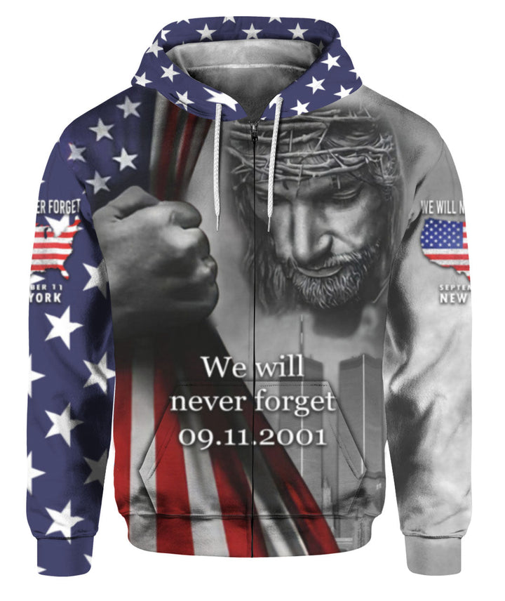 Jesus Never Forget 09/11 3D All Over Print | For Men & Women | Adult | HP774-BehighStyle