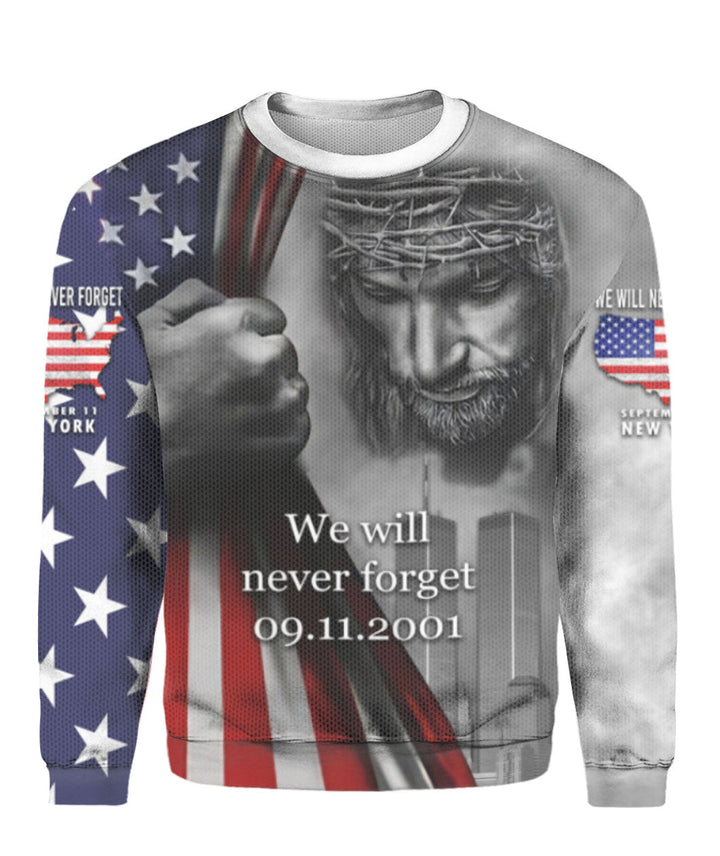 Jesus Never Forget 09/11 3D All Over Print | For Men & Women | Adult | HP774-BehighStyle