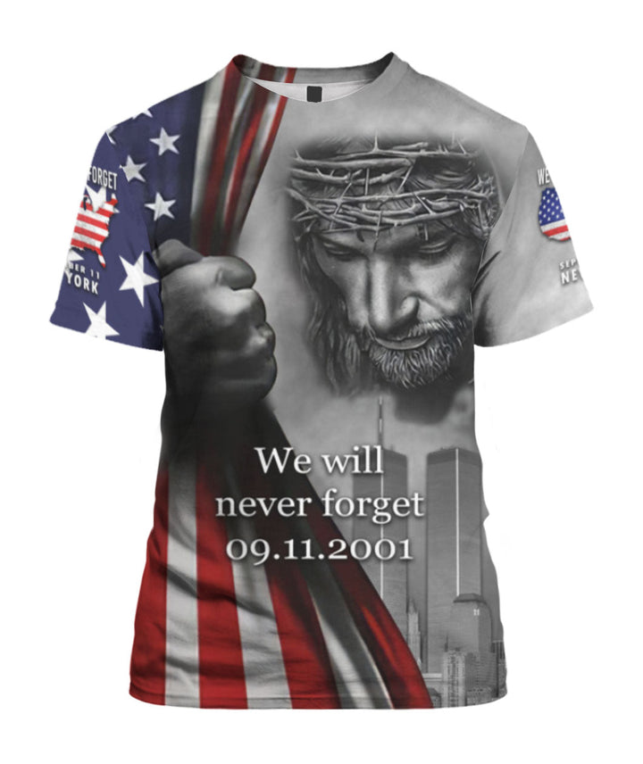 Jesus Never Forget 09/11 3D All Over Print | For Men & Women | Adult | HP774-BehighStyle