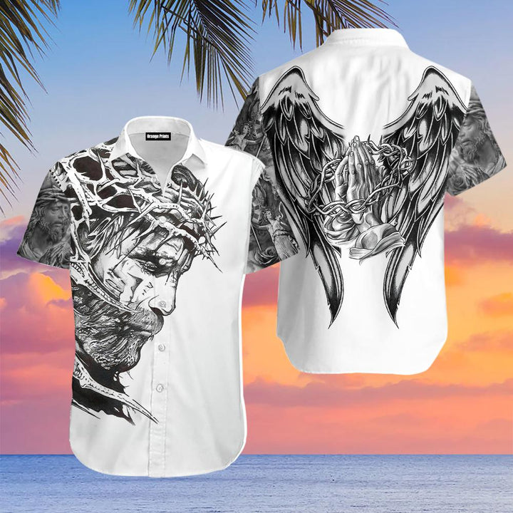 Jesus Tattoo 3D Hawaiian Shirt | For Men & Women | HW294-BehighStyle