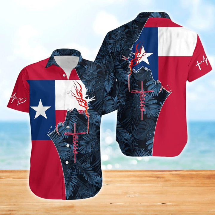 Jesus Texas Aloha Hawaiian Shirt | For Men & Women | HW7009-BehighStyle