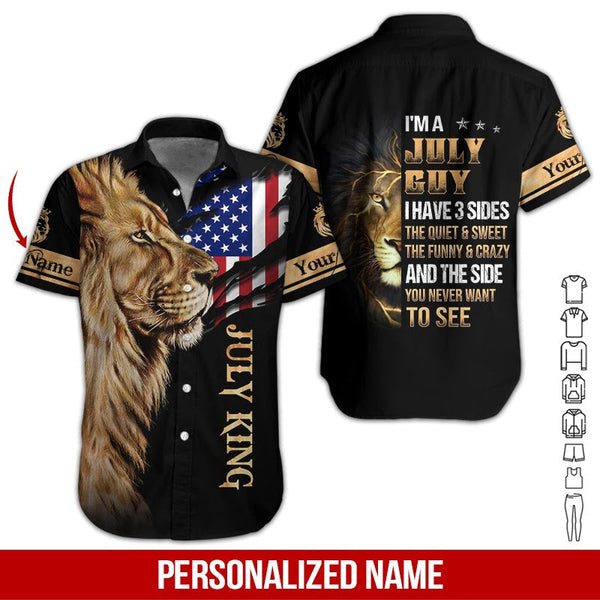 July King Custom Name Hawaiian Shirt | For Men & Women | HN418-BehighStyle