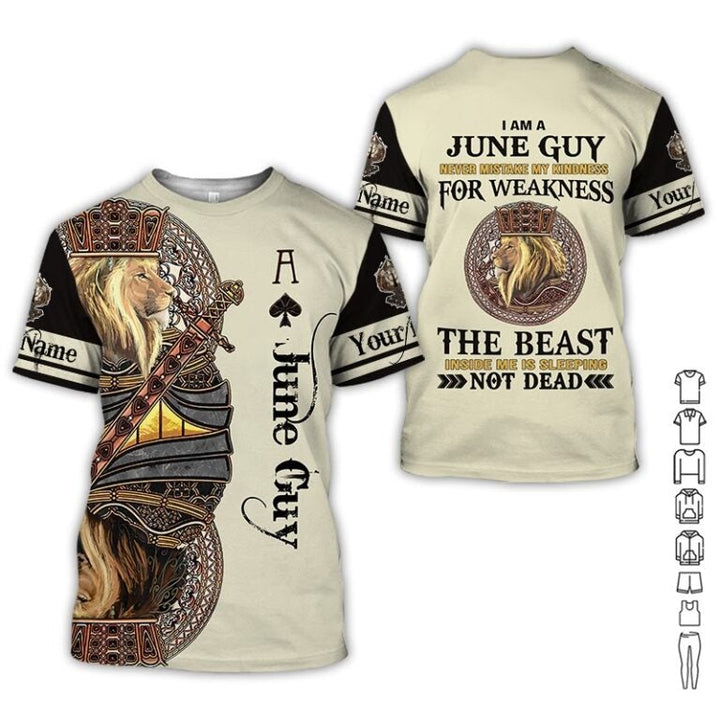 June Guy Custom Name 3D All Over Print | For Men & Women | Adult | CN133-BehighStyle