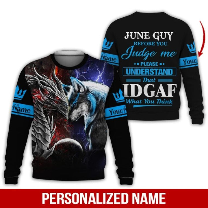 June Guy Custom Name 3D All Over Print | For Men & Women | Adult | CN3557-BehighStyle