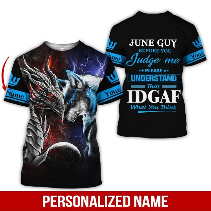 June Guy Custom Name 3D All Over Print | For Men & Women | Adult | CN3557-BehighStyle