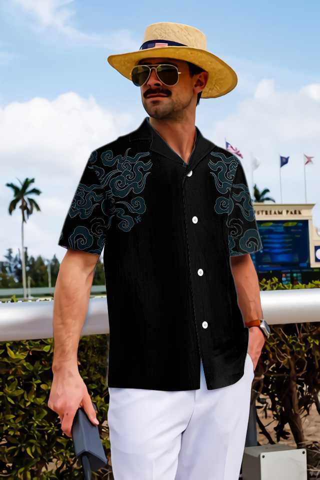 Kanagawa Dragon Hawaiian Shirt | For Men & Women | HW707-BehighStyle