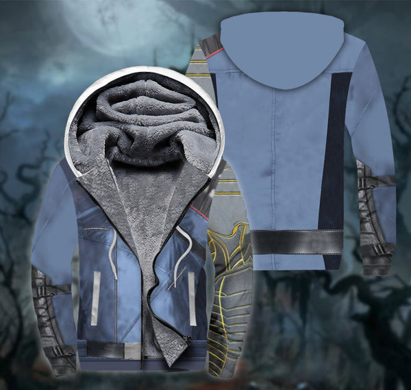 Knight Armor Fleece Zip Hoodie All Over Print | FZ615