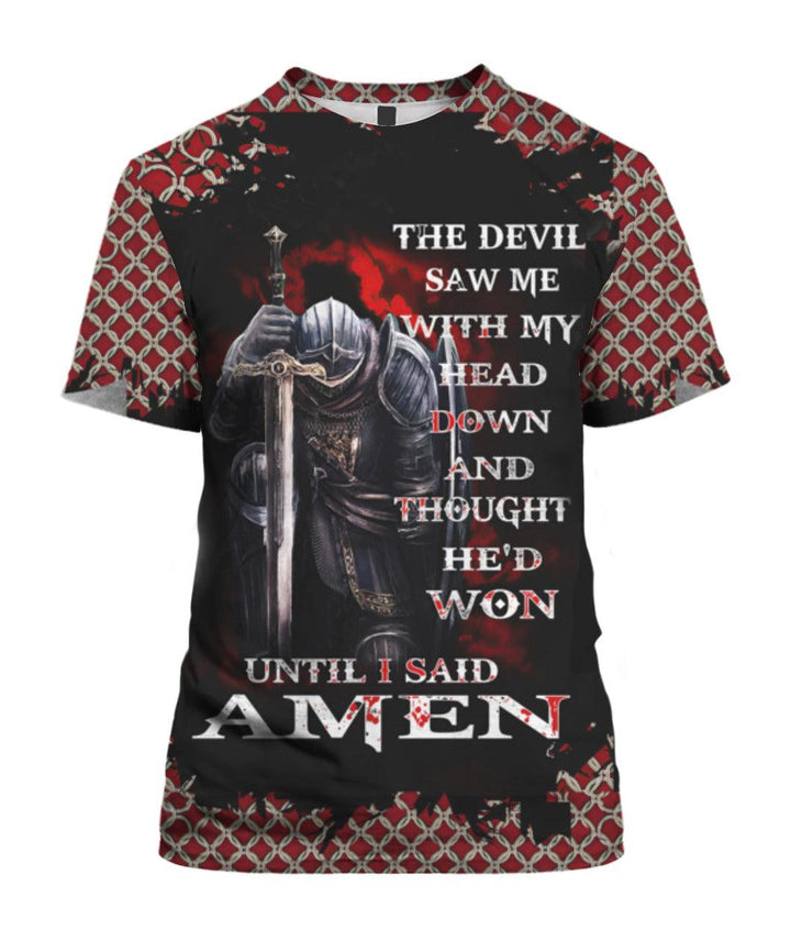 Knight Templar Until I Said Amen 3D All Over Print | For Men & Women | Adult | HP1610-BehighStyle