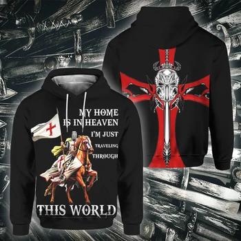 Knights Templar My Home Is In Heaven This World 3D All Over Print | For Men & Women | Adult | HP1613-BehighStyle