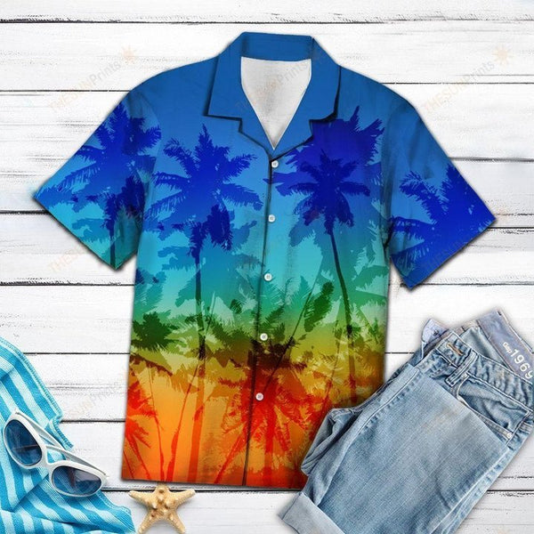 LGBT Coconut Palm Hawaiian Shirt | HW2962