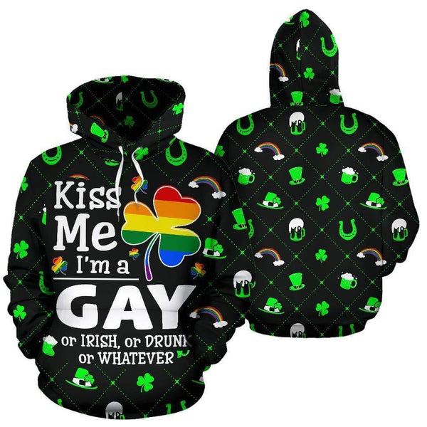 LGBT+ Irish Happy St. Patrick’s Day Kiss Me I’m Gay 3D All Over Print | For Men & Women | Adult | HO6922-BehighStyle