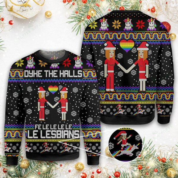 LGBT Lesbians Ugly Christmas Sweater | For Men & Women | Adult | US1302-BehighStyle