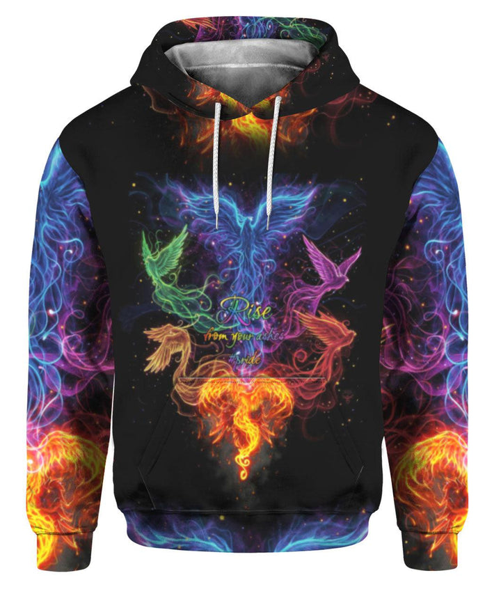 LGBT Pride Rise From Your Ashes 3D All Over Print | For Men & Women | Adult | HP1598-BehighStyle