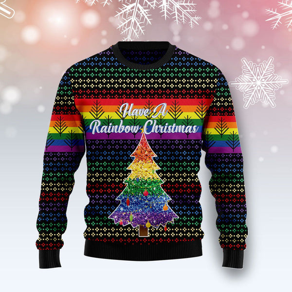 LGBT Rainbow Ugly Christmas Sweater | For Men & Women | Adult | US1454-BehighStyle