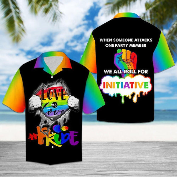 LGBT Support Love Is Love Cool Design Aloha Hawaiian Shirt | For Men & Women | HW1201-BehighStyle