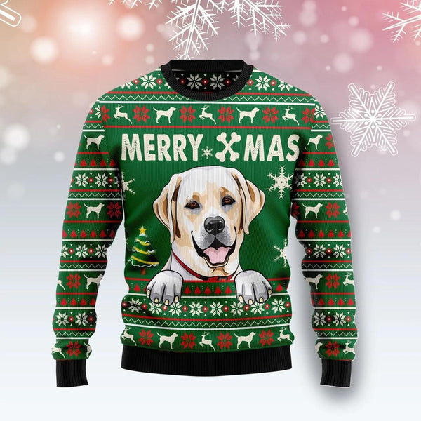 Labrador Retriever Dog Merry Xmas Ugly Christmas Sweater | For Men & Women | Adult | US1225-BehighStyle