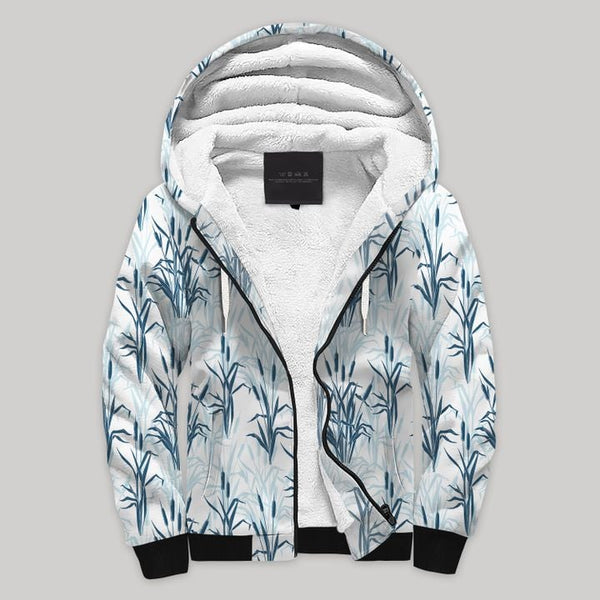 Lake Vintage Pattern Fleece Zip Hoodie All Over Print | FZ883
