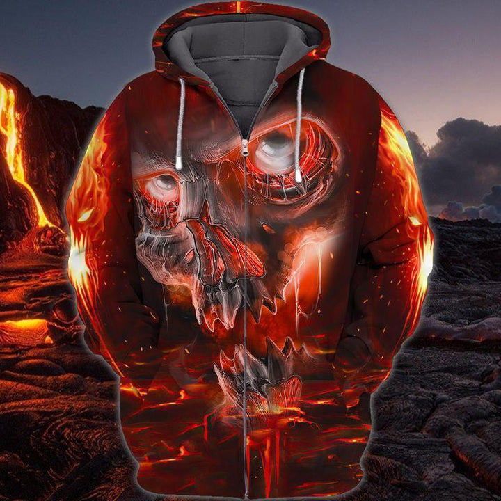 Lava Skull 3D All Over Print | For Men & Women | Adult | HP1335-BehighStyle