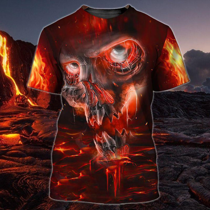 Lava Skull 3D All Over Print | For Men & Women | Adult | HP1335-BehighStyle