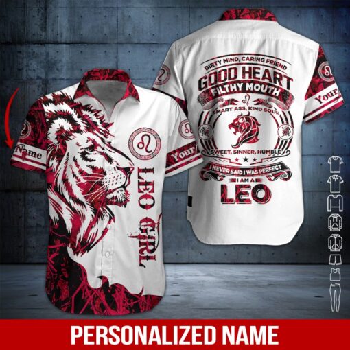 Leo Girl Custom Name Hawaiian Shirt | For Men & Women | HN378-BehighStyle