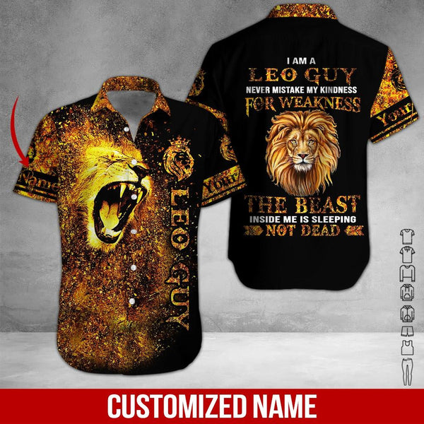 Leo Guy Custom Name Hawaiian Shirt | For Men & Women | HN349-BehighStyle