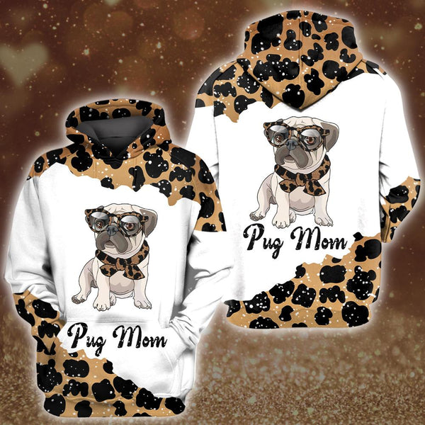 Leopard Pattern Pug Mom 3D All Over Print | For Men & Women | Adult | HP1119-BehighStyle