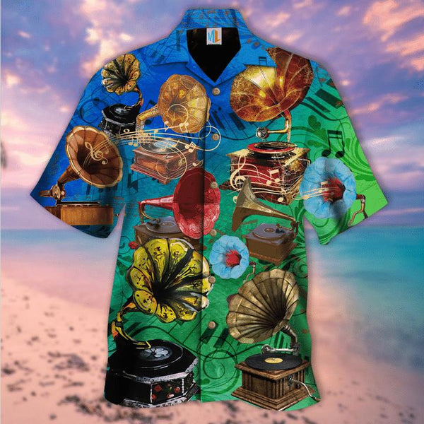 Let Gramophone Record Revive Memories Hawaiian Shirt | For Men & Women | HW2296-BehighStyle