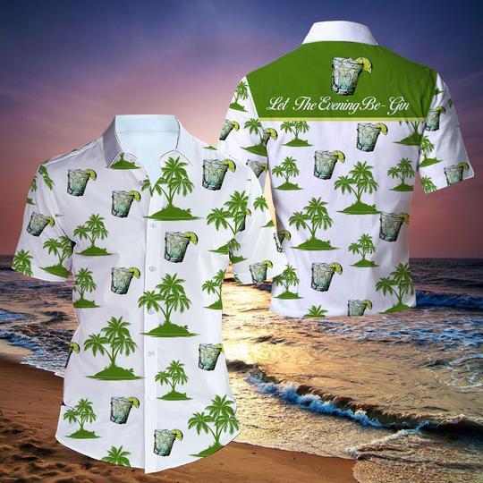 Let The Evening Be-Gin Hawaiian Shirt | For Men & Women | HW2104-BehighStyle