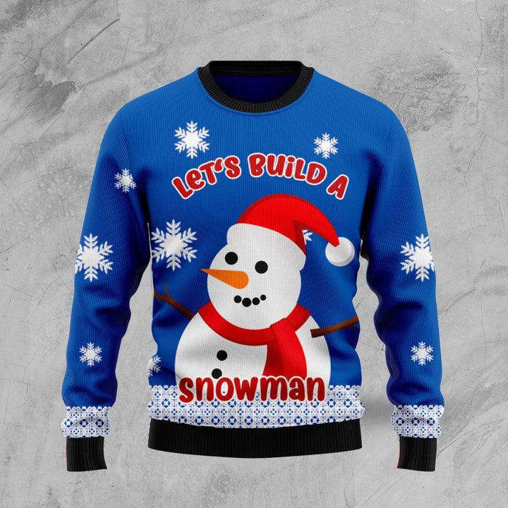 Lets Build A Snowman Ugly Christmas Sweater | For Men & Women | Adult | US1197-BehighStyle