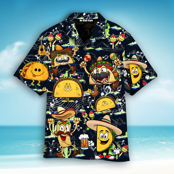 Lets Fiesta Cinco De Mayo Funny Tacos Music Band Hawaiian Shirt With Pocket| SP1039