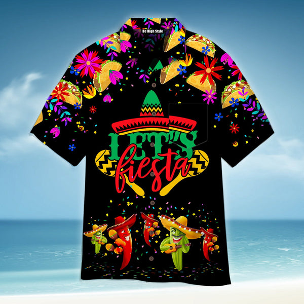 Let's Fiesta Cinco De Mayo Hawaiian Shirt With Pocket| SP1034