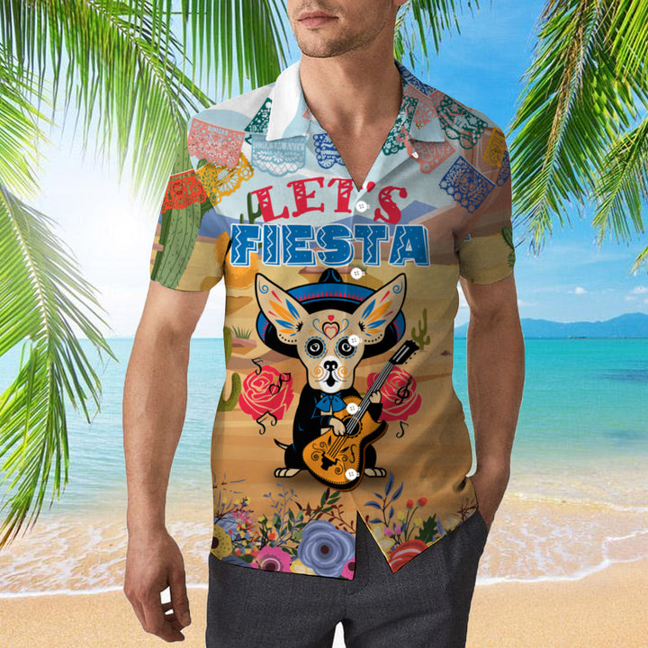 Lets Fiesta With Chihuahua Dog Hawaiian Shirt | For Men & Women | HW767-BehighStyle