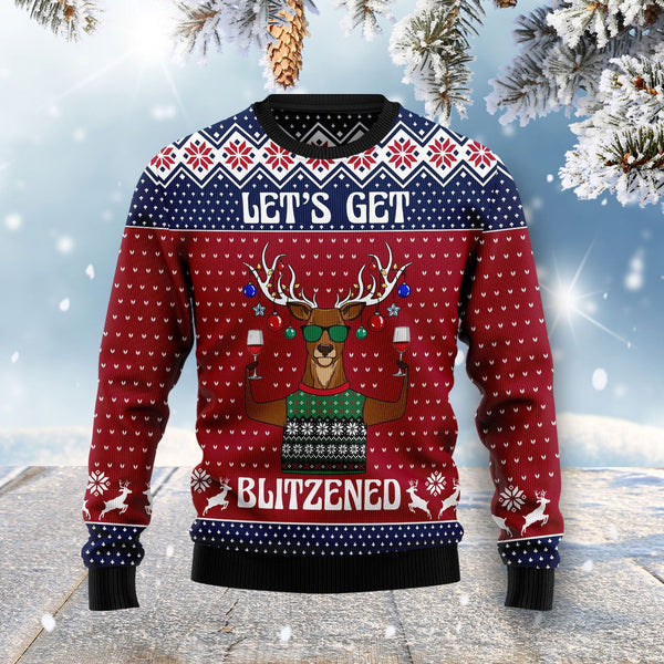 Lets Get Slouchy Ugly Christmas Sweater | For Men & Women | Adult | US1150-BehighStyle