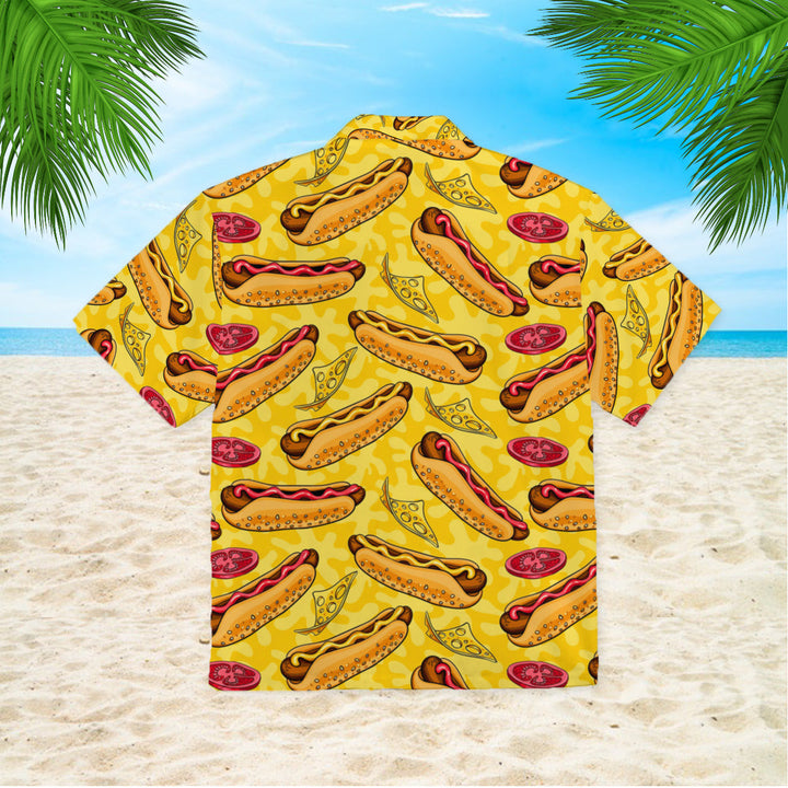 Life Is Better With Yellow Hot Dog Hawaiian Shirt | For Men & Women | HW1122-BehighStyle