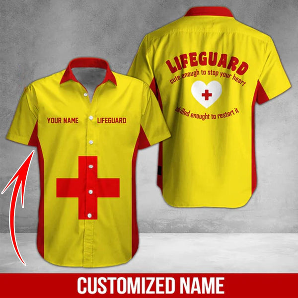 Lifeguard Custom Name And Department Hawaiian Shirt | HN372