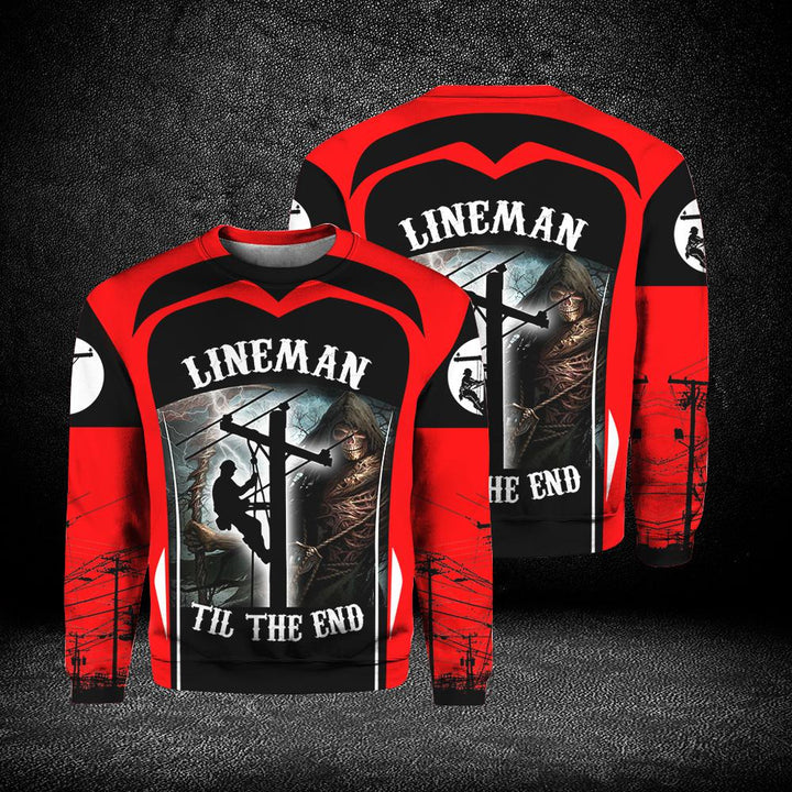 Lineman Til The End 3D All Over Print | For Men & Women | Adult | HT9333-BehighStyle