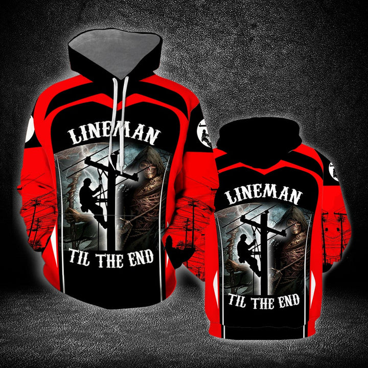 Lineman Til The End 3D All Over Print | For Men & Women | Adult | HT9333-BehighStyle