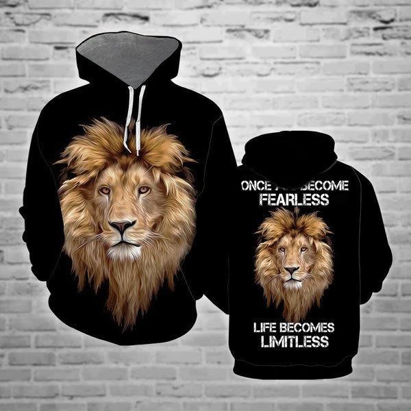 Lion Head Fearless Inspirational 3D All Over Print | Adult | HP1572