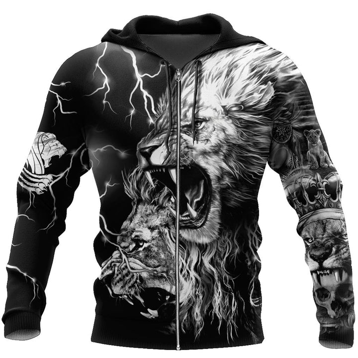 Lion Tattoo Thunder 3D All Over Print | For Men & Women | Adult | HP135-BehighStyle