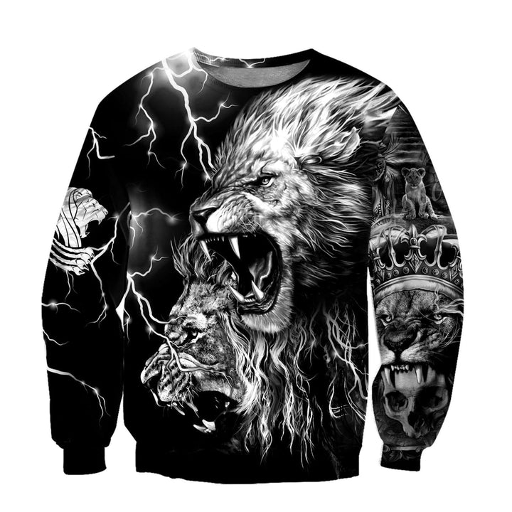 Lion Tattoo Thunder 3D All Over Print | For Men & Women | Adult | HP135-BehighStyle