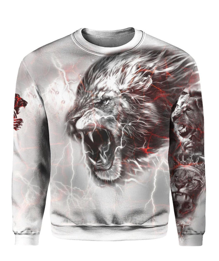 Lion Tattoo Thunder 3D All Over Print | For Men & Women | Adult | HP1594-BehighStyle