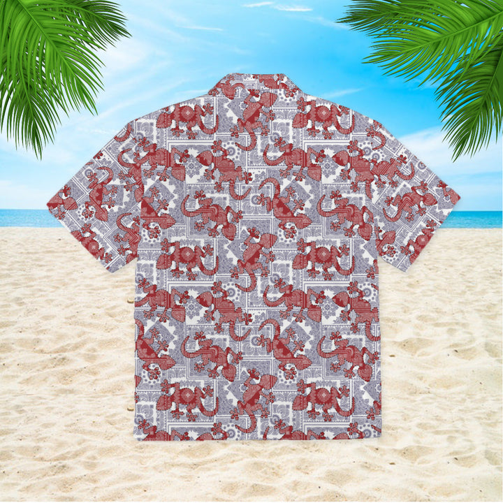 Lizard Silhouette Hawaiian Shirt | For Men & Women | HW860-BehighStyle