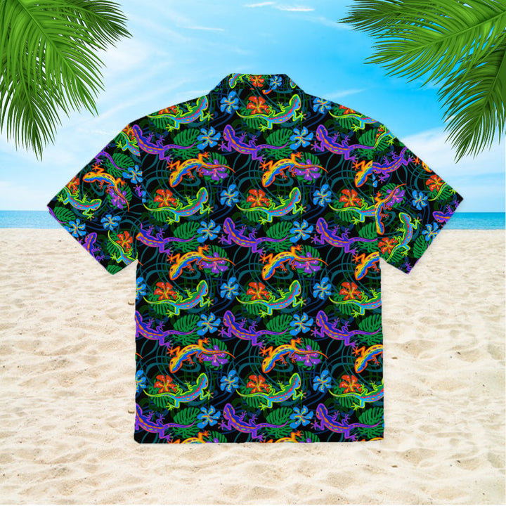 Lizards And Leaves Tropical Pattern Hawaiian Shirt | For Men & Women | HW858-BehighStyle