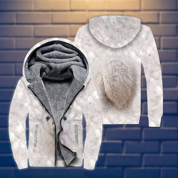 Llama Cool Design Unisex Fleece Zip Hoodie All Over Print | FZ334