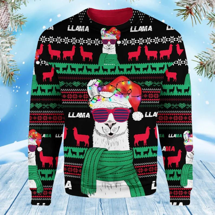 Llama Funny Ugly Christmas Sweater | For Men & Women | Adult | US1643-BehighStyle