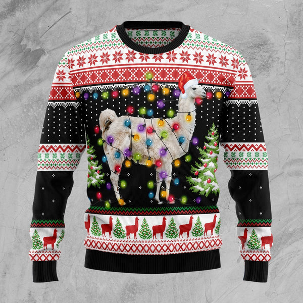 Llama Hit That Merry X-mas Ugly Christmas Sweater | Adult | US1853