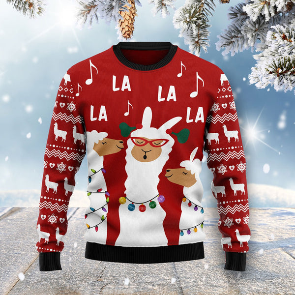 Llama La La Music Ugly Christmas Sweater | Adult | US1968