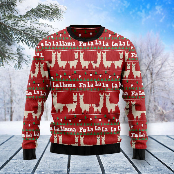 Llama Lalala Ugly Christmas Sweater | For Men & Women | Adult | US1463-BehighStyle